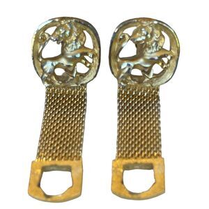 Collectible Swank Cufflinks Vintage Lion Leo Horoscope Cuff Links Accessory